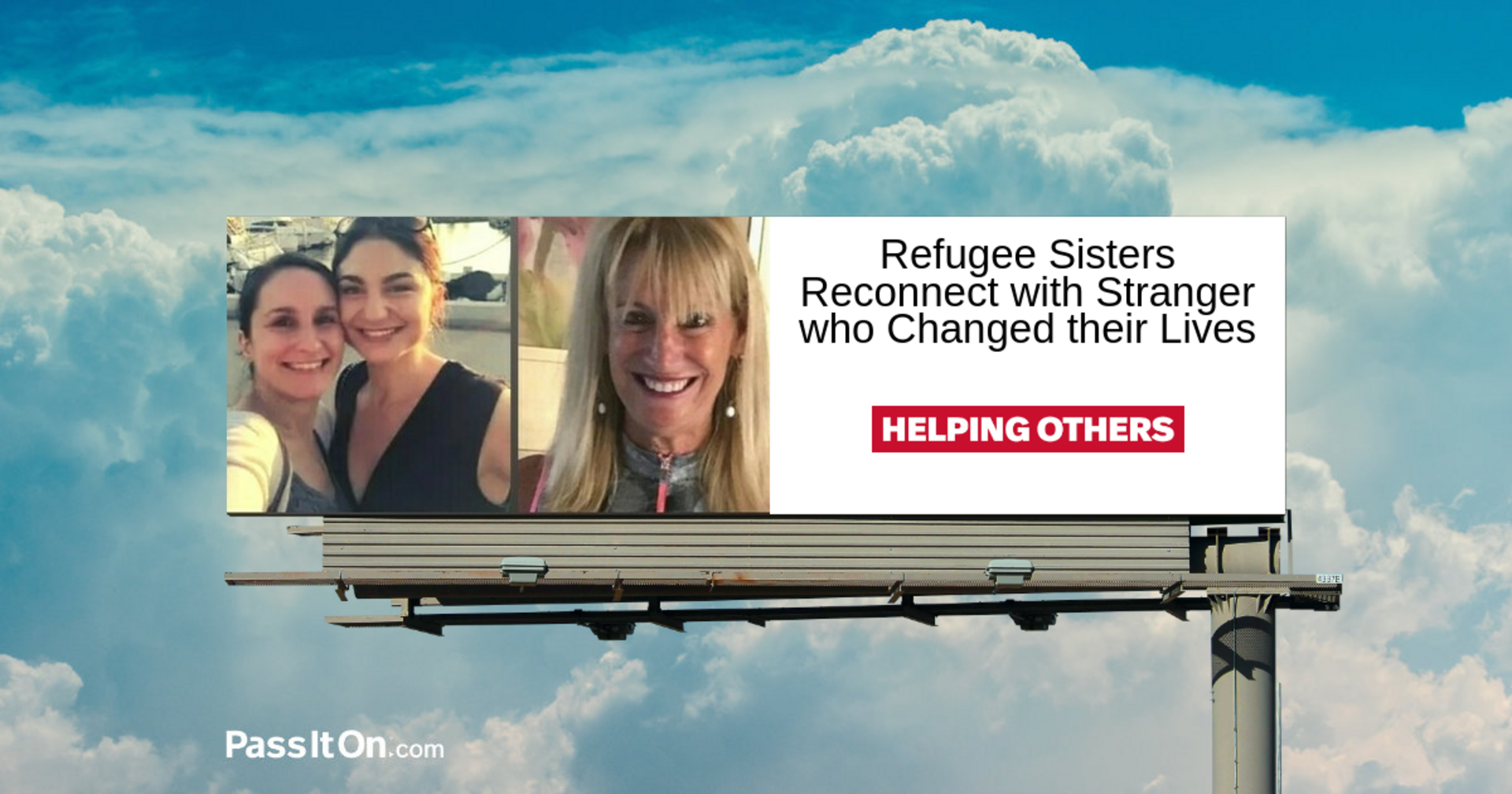 Refugee Sisters Reconnect with Generous Stranger whose Kind Act Changed their Lives