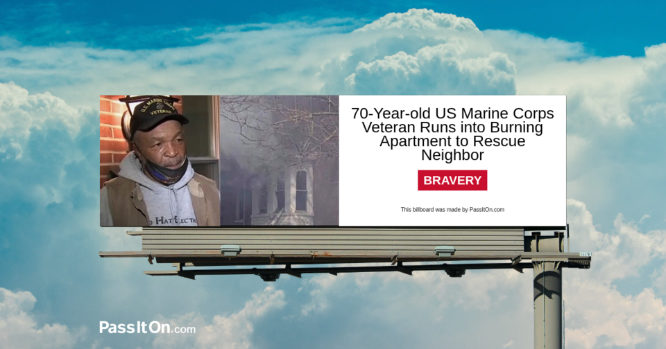 70-Year-old US Marine Corps Veteran Runs into Burning Apartment to Rescue Neighbor