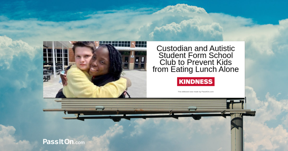 Custodian and Autistic Student Form School Club to Keep Kids from Eating Lunch Alone 