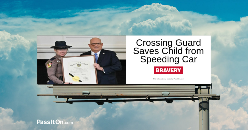 Crossing Guard Saves Child from Speeding Car 