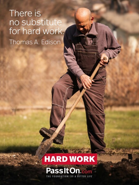 There is no substitute for hard work. #<Author:0x00007fcdfbdbe888>