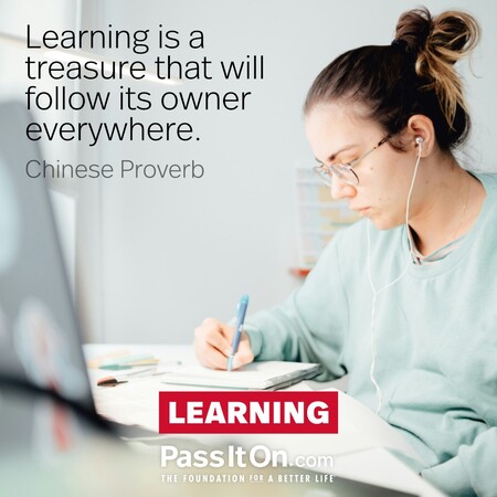 Learning is a treasure that will follow its owner everywhere. #<Author:0x00007fbd588a8988>