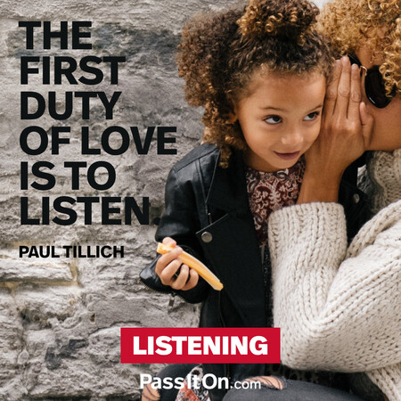 The first duty of love is to listen. #<Author:0x00007fbd58ec5000>