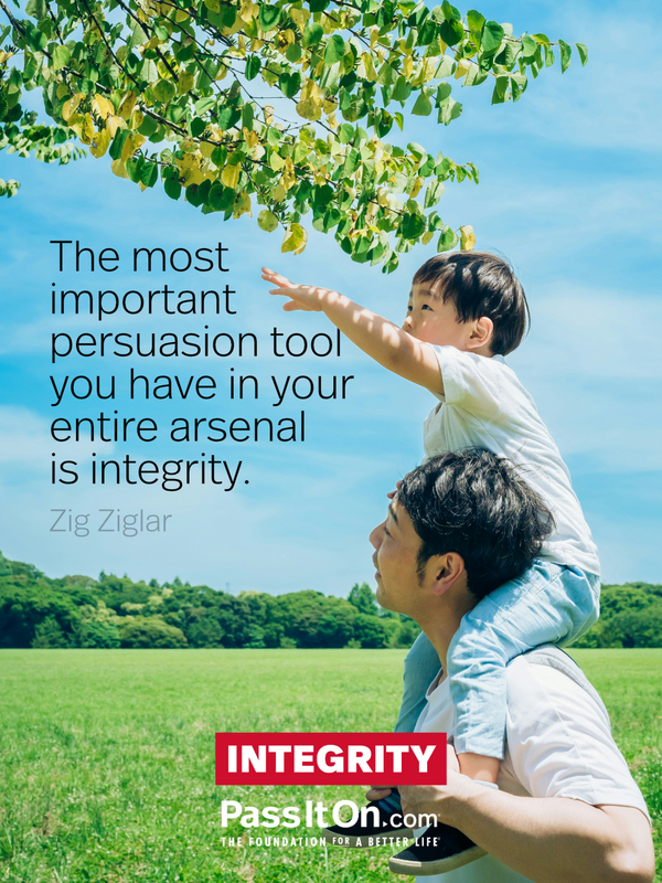 The most important persuasion tool you have in your entire arsenal is integrity. #<Author:0x00007f008534a508>
