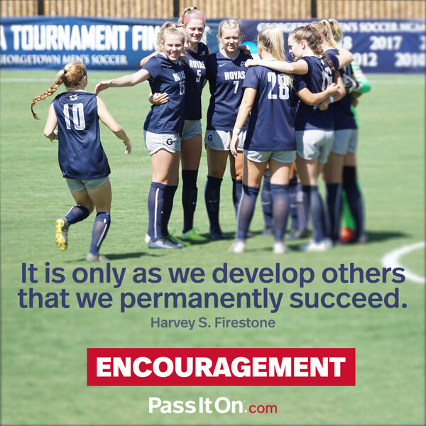 It is only as we develop others that we permanently succeed. #<Author:0x00007fcdfb677f98>