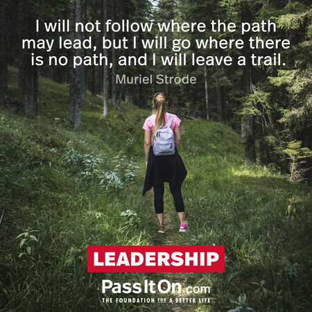 I will not follow where the path may lead, but I will go where there is no path, and I will leave a trail. #<Author:0x00007fce0846ab58>