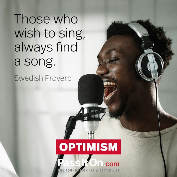 Those who wish to sing, always find a song. #<Author:0x00007fcdfb702580>