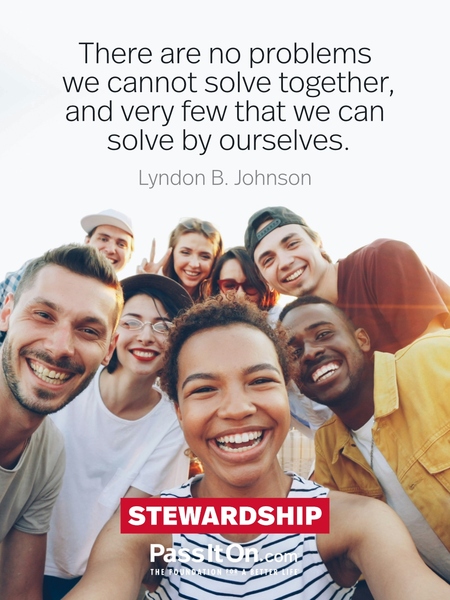 There are no problems we cannot solve together, and very few that we can solve by ourselves. #<Author:0x00007fcdfbecd210>