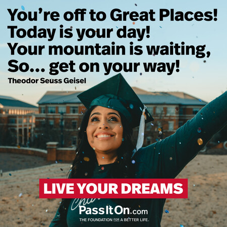 You're off to Great Places!
Today is your day!
Your mountain is waiting,
So... get on your way! #<Author:0x00007fcdfa711540>