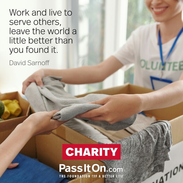 Work and live to serve others, leave the world a little better than you found it. #<Author:0x00007fcdfbc46410>