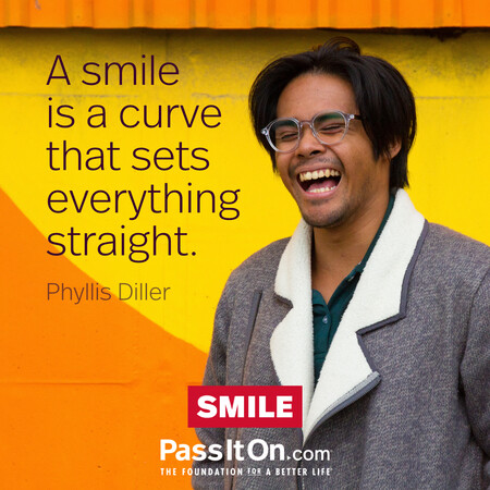 A smile is a curve that sets everything straight.  #<Author:0x00007fcdfa7b35c0>