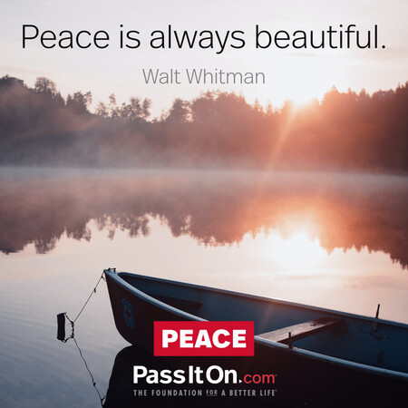 Peace is always beautiful. #<Author:0x00007fcdfa7aeed0>