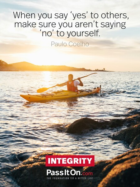 When you say 'yes' to others, make sure you aren't saying 'no' to yourself. #<Author:0x00007fbd5880b908>