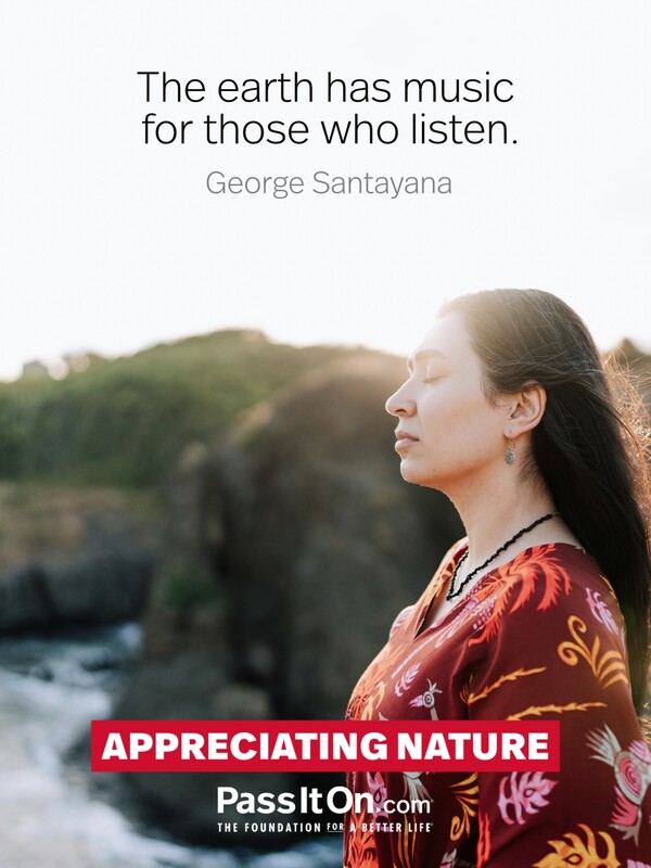 The earth has music for those who listen. #<Author:0x00007fcdfbf02320>