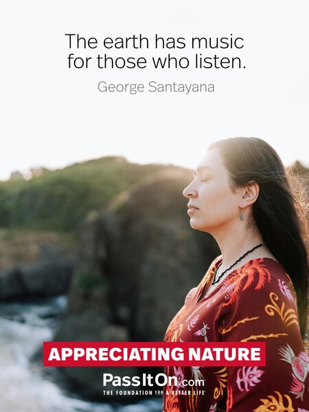 The earth has music for those who listen. #<Author:0x00007fbd591cf8e0>
