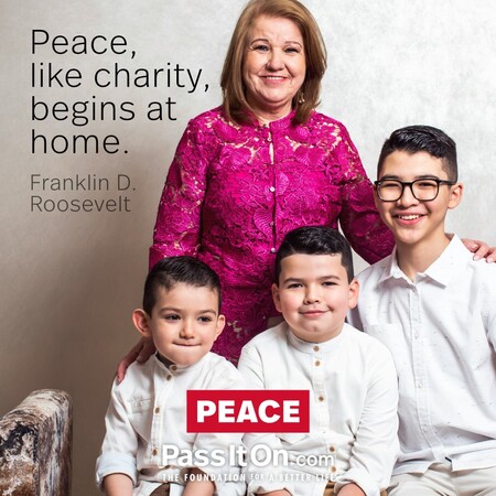 Peace, like charity, begins at home. #<Author:0x00007fbd5949f7a0>