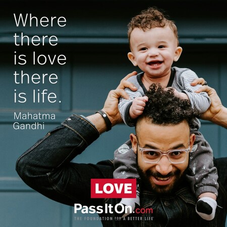 Where there is love there is life. #<Author:0x00007fcdfaf3b540>