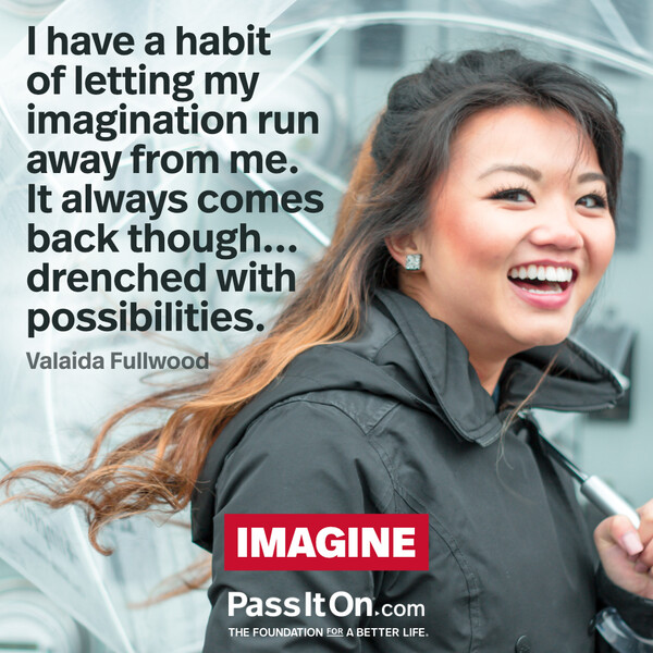 I have a habit of letting my imagination run away from me. It always comes back though... drenched with possibilities. #<Author:0x00007fcdf9f13c08>