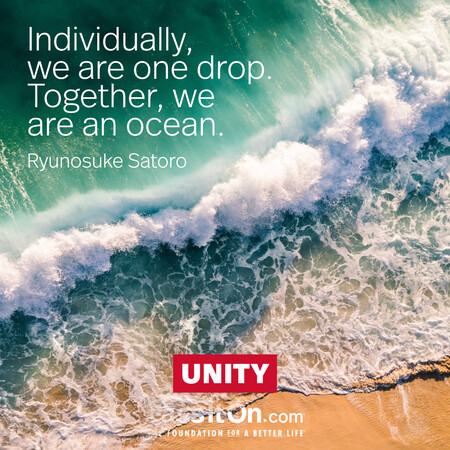 Individually, we are one drop. Together, we are an ocean. #<Author:0x00007fbd58931f58>