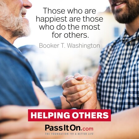 Those who are happiest are those who do the most for others. #<Author:0x00007fbd58965a10>