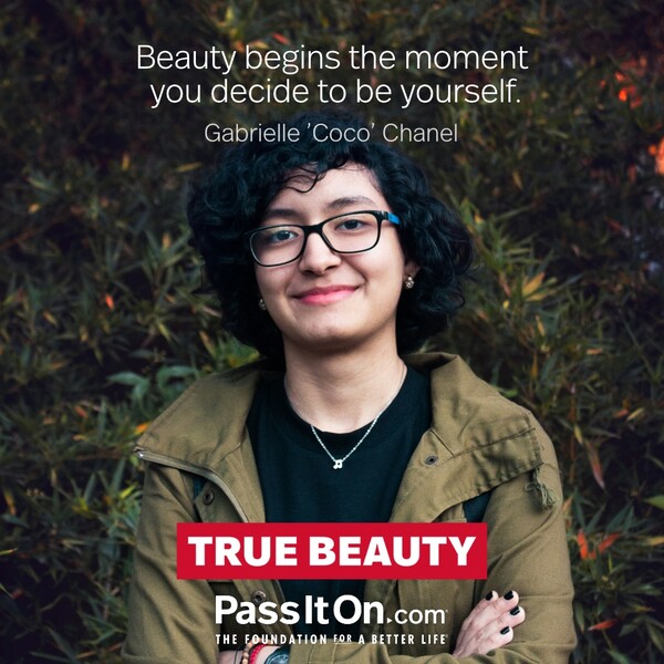 Beauty begins the moment you decide to be yourself. #<Author:0x00007fcdfbc47bd0>