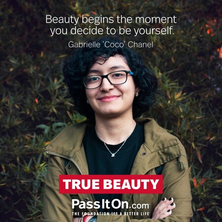 Beauty begins the moment you decide to be yourself. #<Author:0x00007fbd588d9d80>
