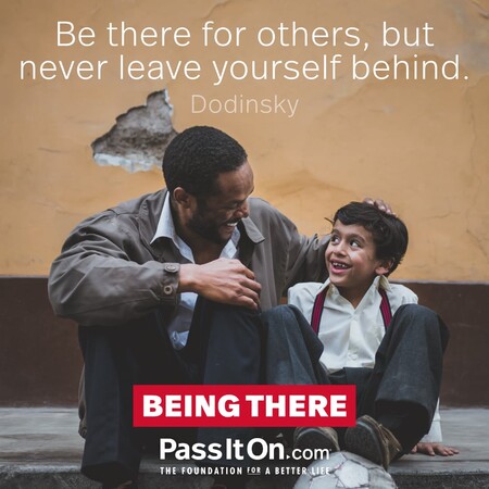 Be there for others, but never leave yourself behind. #<Author:0x00007fcdfa7b3340>