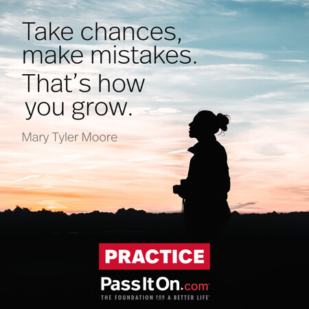 Take chances, make mistakes. That's how you grow. #<Author:0x00007fcdfbf7a000>