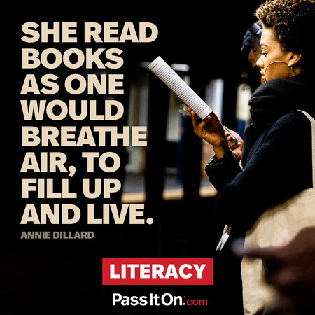 She read books as one would breathe air, to fill up and live. #<Author:0x00007fbd591c48a0>