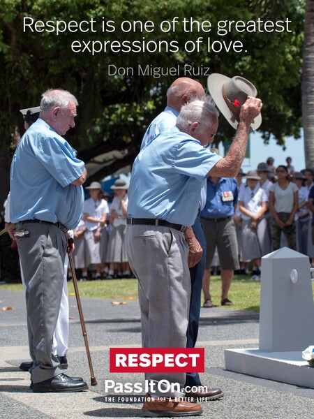 Respect is one of the greatest expressions of love. #<Author:0x00007fcdfa701550>