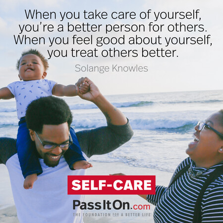 When you take care of yourself, you’re a better person for others. When you feel good about yourself, you treat others better.  #<Author:0x00007fcdfbdbb688>