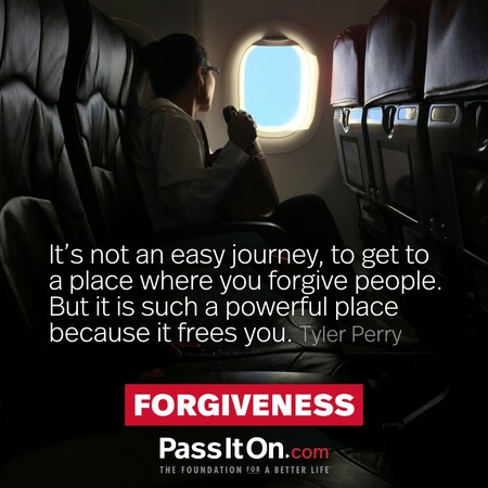 It’s not an easy journey, to get to a place where you forgive people. But it is such a powerful place, because it frees you. #<Author:0x00007fbd5880b688>