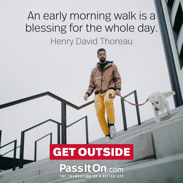 An early morning walk is a blessing for the whole day. #<Author:0x00007fcdfaf308c0>