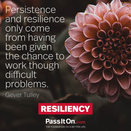 Persistence and resilience only come from having been given the chance to work though difficult problems. #<Author:0x00007fbd58cb6908>