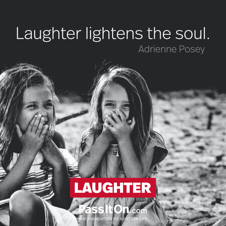 Laughter lightens the soul. #<Author:0x00007fcdfbeae9c8>