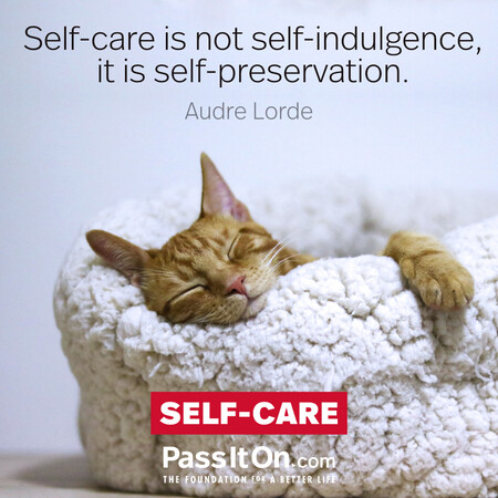 Self-care is not self-indulgence, it is self-preservation. #<Author:0x00007fcdfa74e120>
