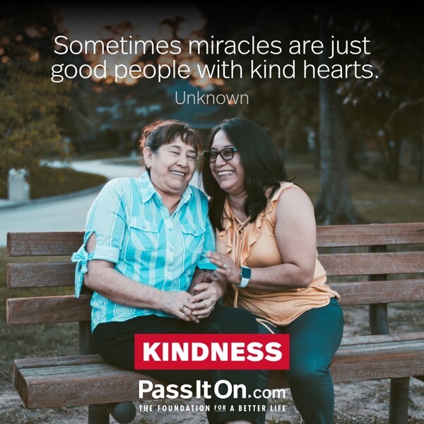 Sometimes miracles are just good people with kind hearts. #<Author:0x00007fcdfb71f018>