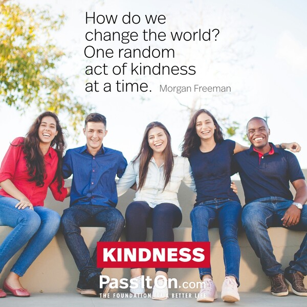 How do we change the world? One random act of kindness at a time. #<Author:0x00007fcdfbc45f10>