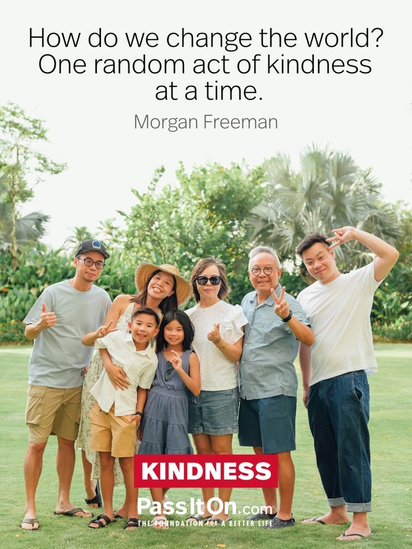 How do we change the world? One random act of kindness at a time. #<Author:0x00007f00847c0de0>