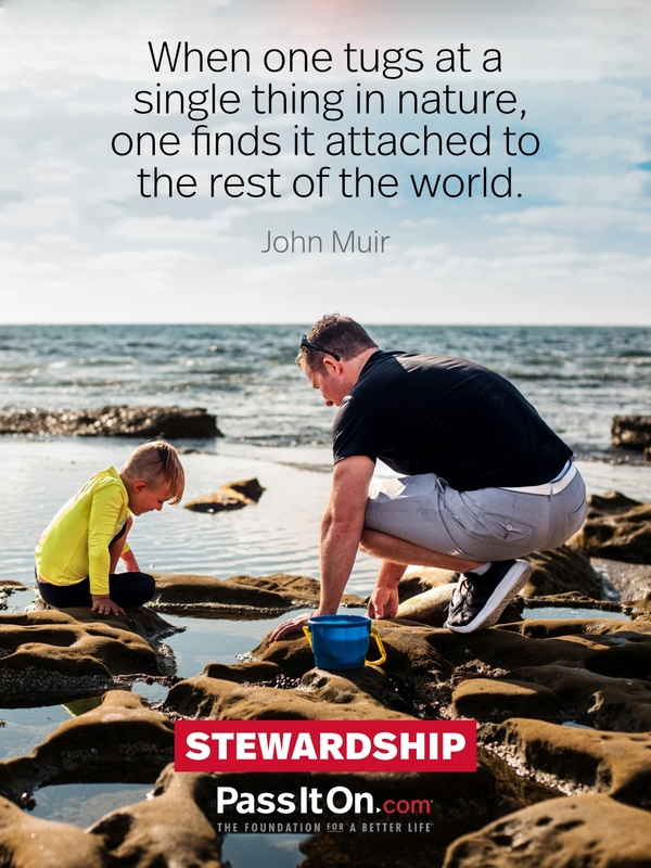 When one tugs at a single thing in nature, one finds it attached to the rest of the world. #<Author:0x00007fcdfbf094e0>