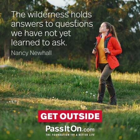 The wilderness holds answers to questions we have not yet learned to ask. #<Author:0x00007fce0895b180>