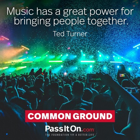 Music has a great power for bringing people together. #<Author:0x00007fcdfbf07960>
