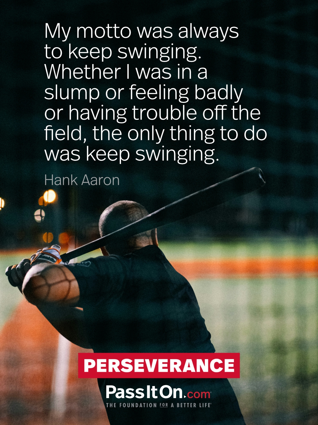 Hank Aaron Quote