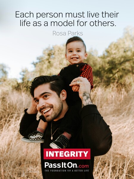 Each person must live their life as a model for others. #<Author:0x00007fcdfbdb5148>