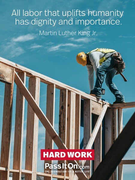 All labor that uplifts humanity has dignity and importance. #<Author:0x00007fce08498ad0>