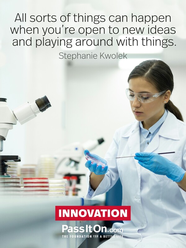 All sorts of things can happen when you’re open to new ideas and playing around with things. #<Author:0x00007fcdfbed4380>